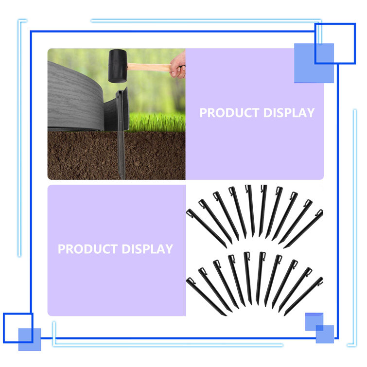 Arlmont & Co. 20Pack Heavy Duty Plastic Edging Nails, Archoring